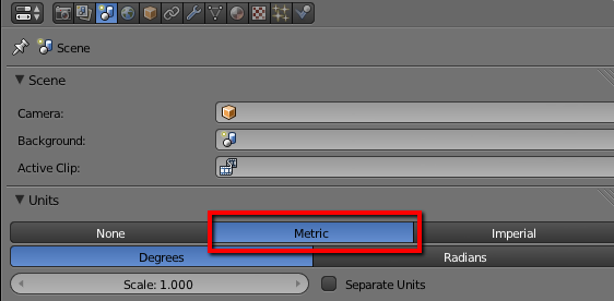 Blender Metric